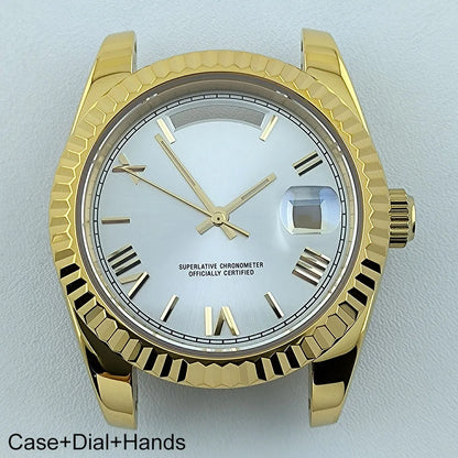 Miyota8285 Case Watch Case Men's Automatic Watch 41mm Stainless Steel Sapphire Glass Fit Miyota 8285 Movement Watch Accessories