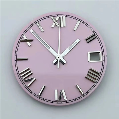 NH35 dial watch dial Custom logo 28.5mm Roman numerals dial No luminous fit NH35/NH36 movement watch accessories repair tools