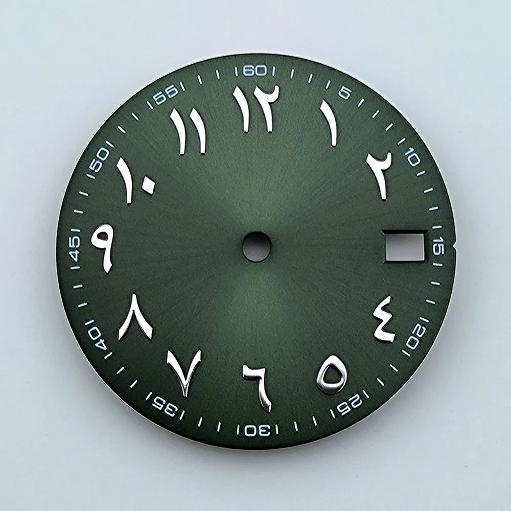 NH35 dial Custom logo 28.5mm Arabic numerals dial No luminous watch dial fit NH35/NH36 movement watch accessories