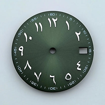 NH35 dial Custom logo 28.5mm Arabic numerals dial No luminous watch dial fit NH35/NH36 movement watch accessories