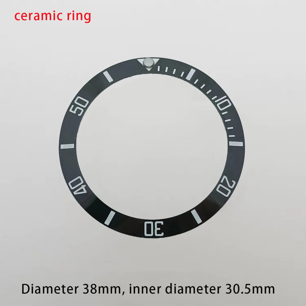 38mm ceramic/aluminium insert bezel high quality green/blue luminous bezel is tilted for 40mm watch case watch repair tools