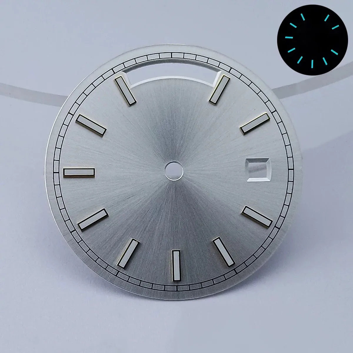 Miyota8285 dial 31mm Custom logo Green luminous Dial watch dial suitable for Miyota8285 movement watch accessories repair tools