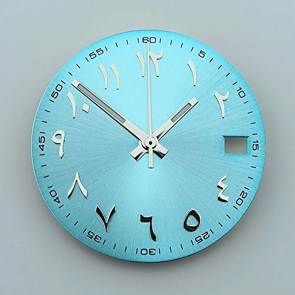 NH35 dial Custom logo 28.5mm Arabic numerals dial No luminous watch dial fit NH35/NH36 movement watch accessories
