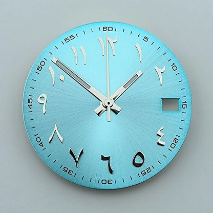 NH35 dial Custom logo 28.5mm Arabic numerals dial No luminous watch dial fit NH35/NH36 movement watch accessories