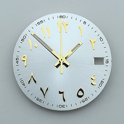 NH35 dial Custom logo 28.5mm Arabic numerals dial No luminous watch dial fit NH35/NH36 movement watch accessories