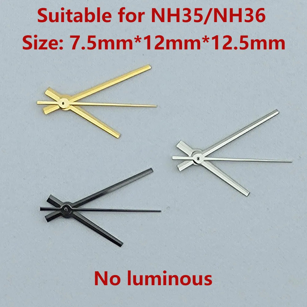 NH35 hands NH36 hands watch hands watch pointer no luminous suitable for N H35 N H36 movement Watch accessories Repair tools