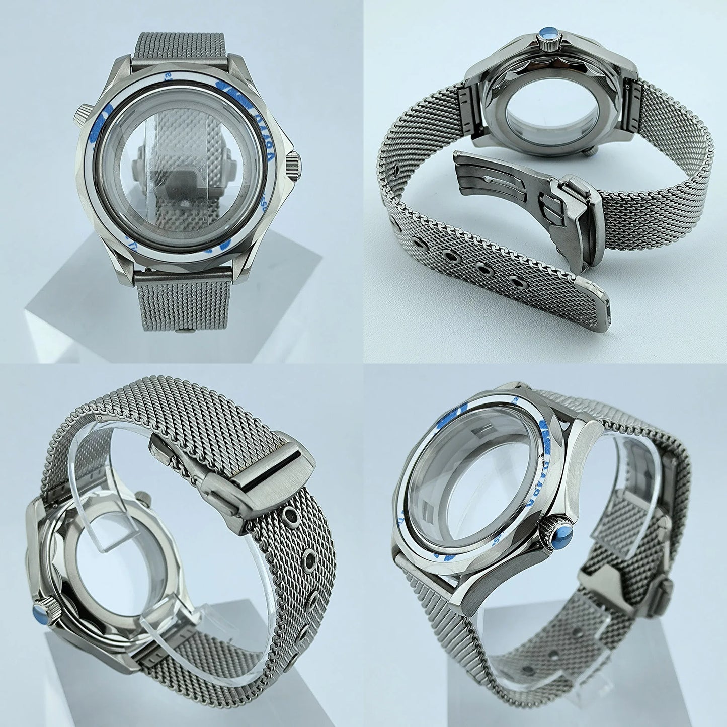 NH35 Case Watch Case Stainless Sapphire Glass Case Men's watch Automatic Mechanical Waterproof Fit NH35/NH36 Movement