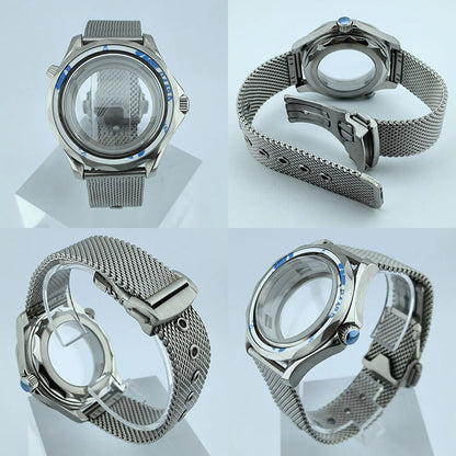 NH35 Case Watch Case Stainless Sapphire Glass Case Men's watch Automatic Mechanical Waterproof Fit NH35/NH36 Movement