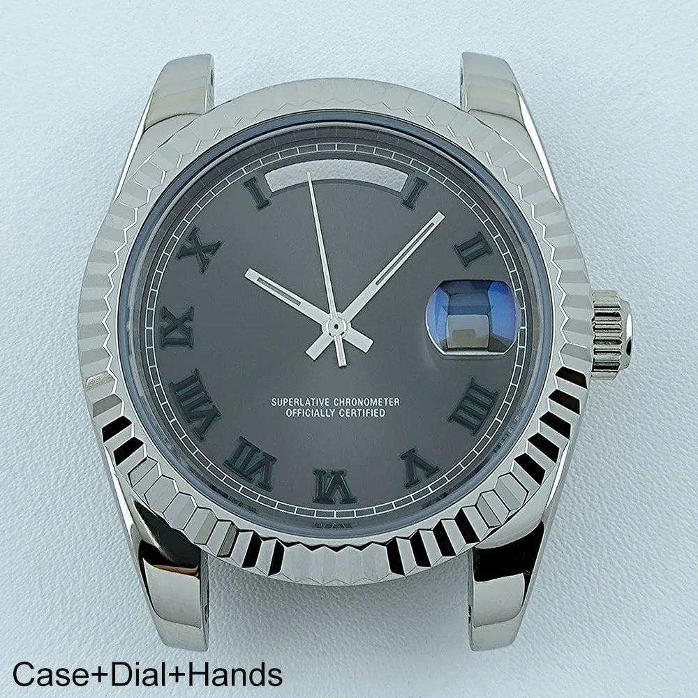 Miyota8285 Case Watch Case Men's Automatic Watch 41mm Stainless Steel Sapphire Glass Fit Miyota 8285 Movement Watch Accessories