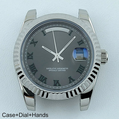 Miyota8285 Case Watch Case Men's Automatic Watch 41mm Stainless Steel Sapphire Glass Fit Miyota 8285 Movement Watch Accessories
