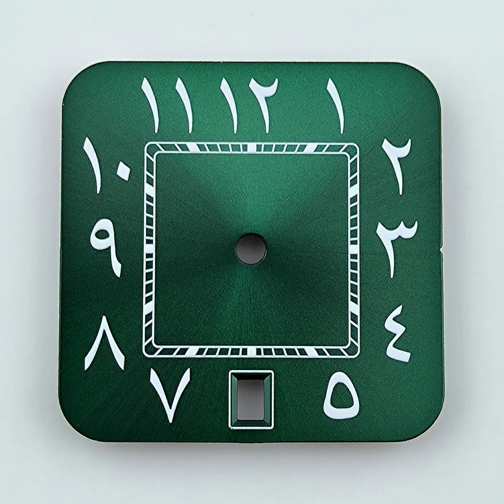 Watch dial NH35 Dial Custom Logo Square Dial Roma/Arabic Numeral Dial Square dial fit NH35 date at 6 o'clock movement Watch