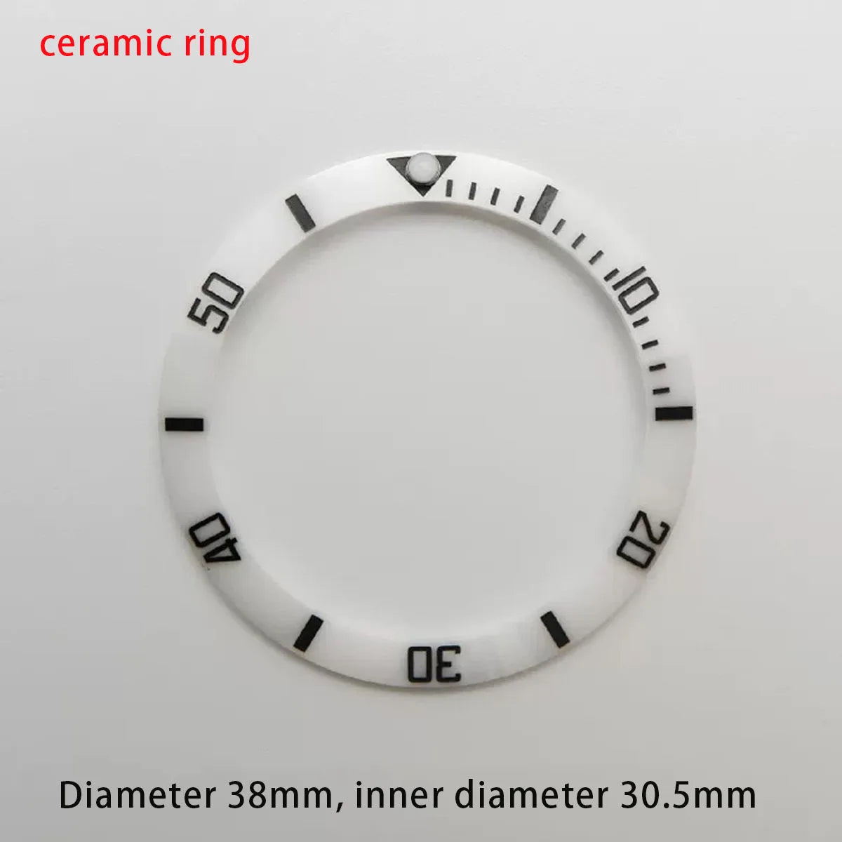 38mm ceramic/aluminium insert bezel high quality green/blue luminous bezel is tilted for 40mm watch case watch repair tools