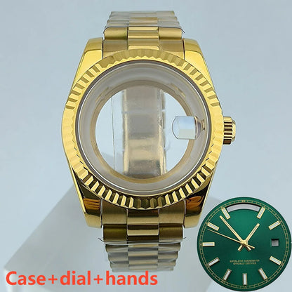Miyota8285 case watch 41mm case stainless steel men automatic watch sapphire glass suitable for Miyota 8285 movement watch tools