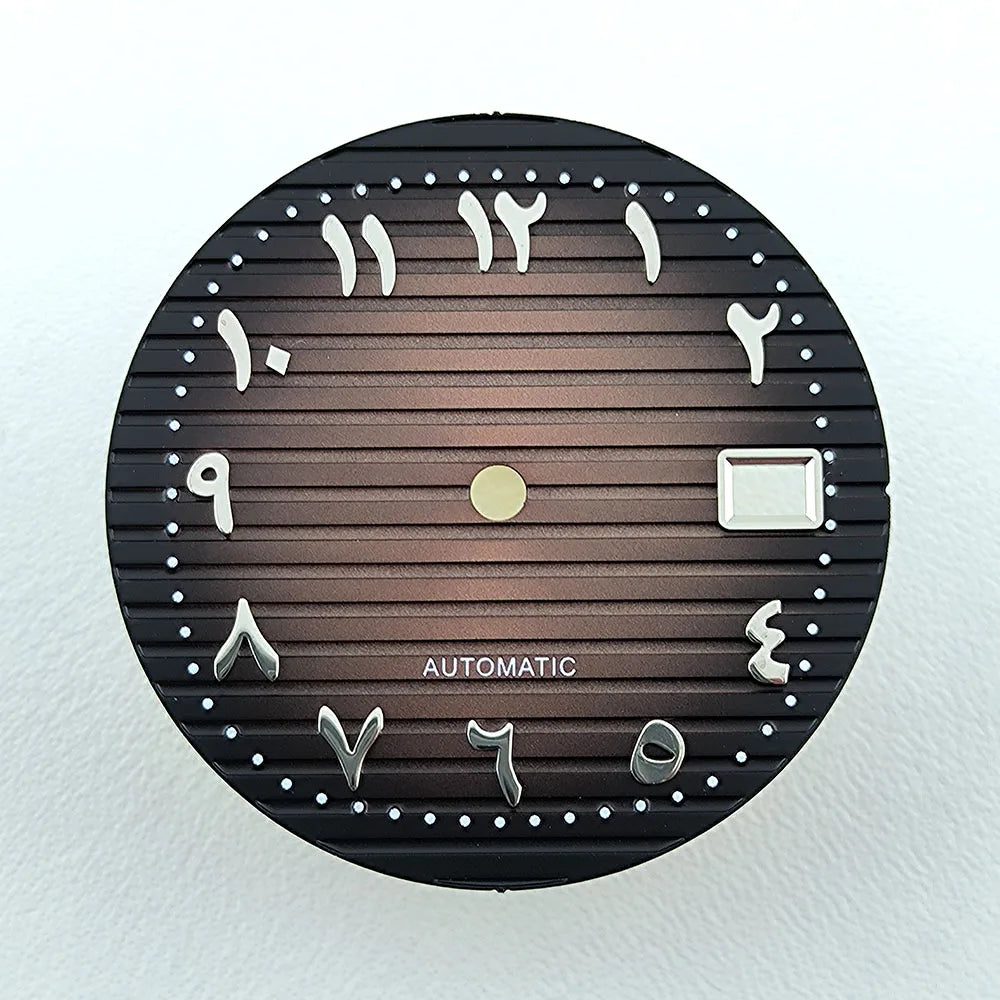 NH35 dial watch dial 30.4mm Custom Logo Arabic Numeral Dial No luminous fit NH35/NH36 movement watch accessories repair tools