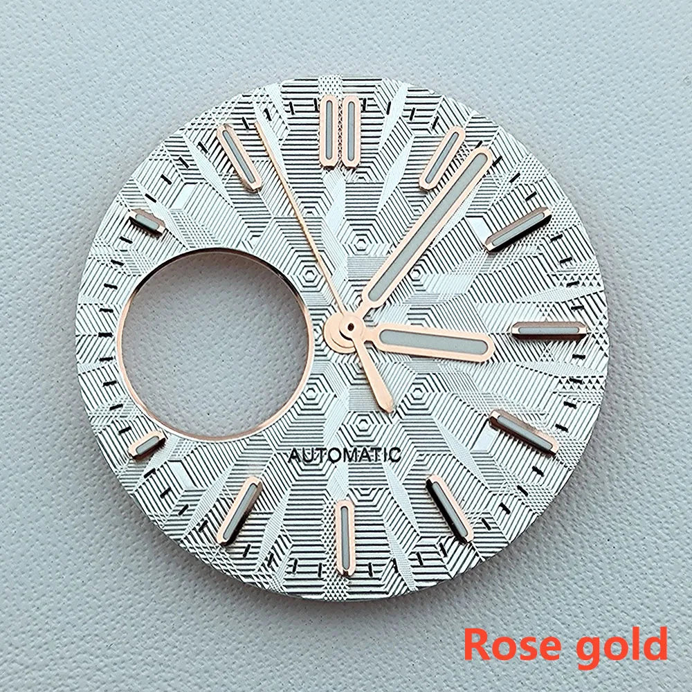 NH38 dial Custom Logo 28.5mm watch dial green luminous dial Suitable for NH38 movement watch accessories Watch repair tools