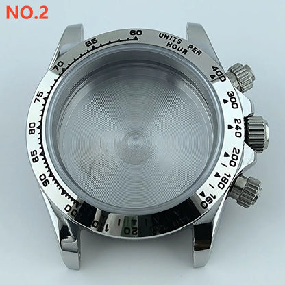 VK63 case Stainless steel high quality Watch case men's chronograph quartz watch suitable for VK63 movement watch accessories