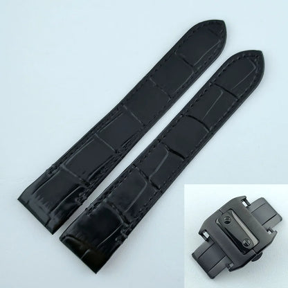 38mm NH35 Watch case Square Dial Roma Dial Watch Case Folding Buckle Square Case Leather strap fit NH35 movement