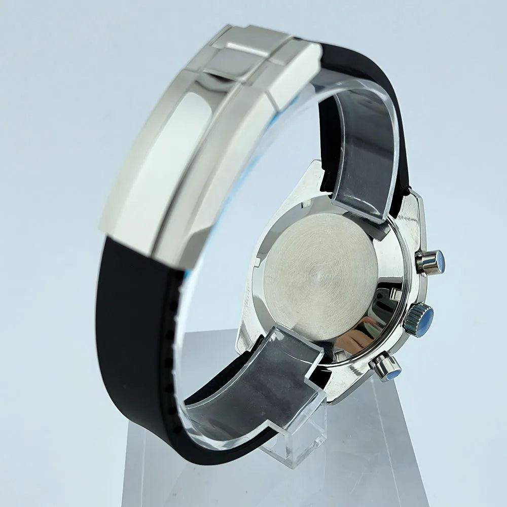 VK63 Chronograph Case VK63 quartz VK63 Watch Case fit 32.5mm dial stainless steel case Men's Case Accessories
