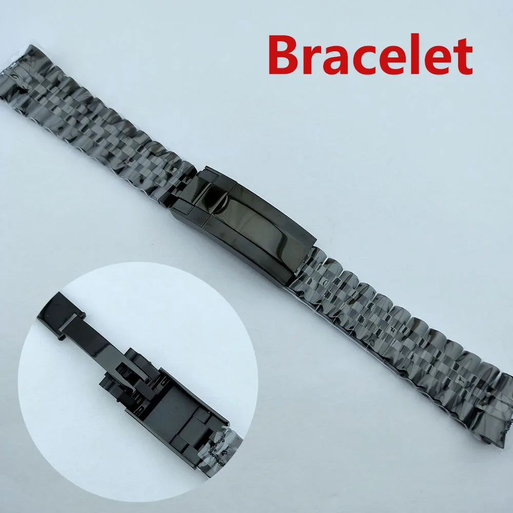 VK63 case Stainless steel high quality Watch case men's chronograph quartz watch suitable for VK63 movement watch accessories