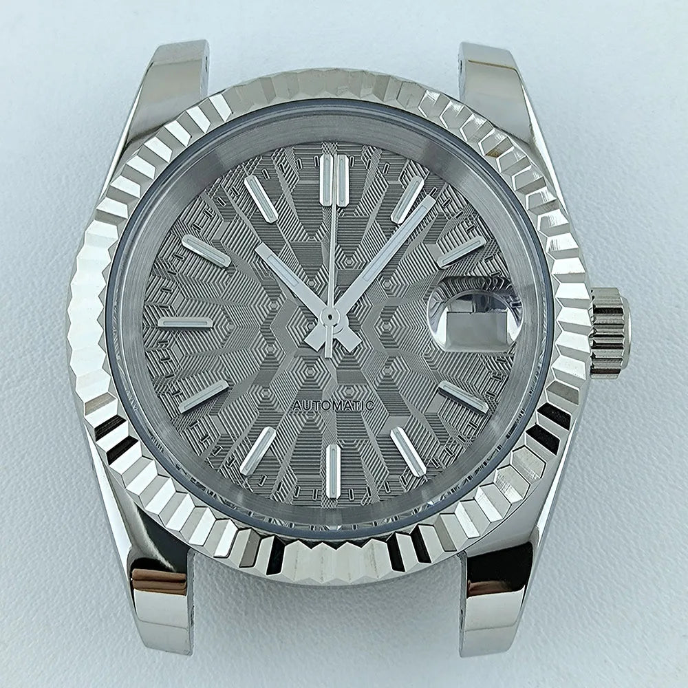 NH35 Case Watch Case Men's Automatic Watch 36mm/39mm Stainless Steel Sapphire Glass Fit NH Series Movement Watch Accessories