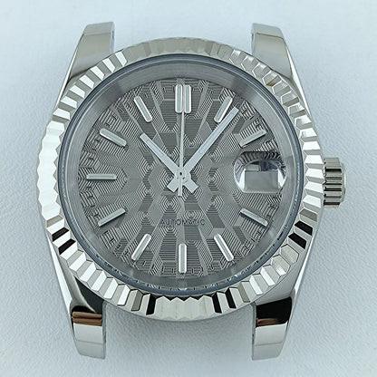 NH35 Case Watch Case Men's Automatic Watch 36mm/39mm Stainless Steel Sapphire Glass Fit NH Series Movement Watch Accessories