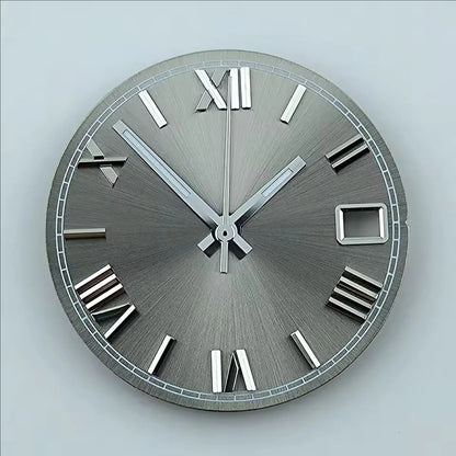NH35 dial watch dial Custom logo 28.5mm Roman numerals dial No luminous fit NH35/NH36 movement watch accessories repair tools
