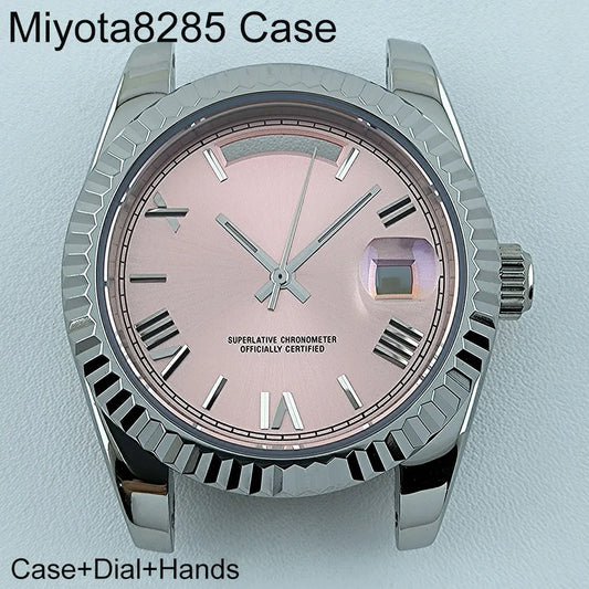 Miyota8285 Case Watch Case Men's Automatic Watch 41mm Stainless Steel Sapphire Glass Fit Miyota 8285 Movement Watch Accessories