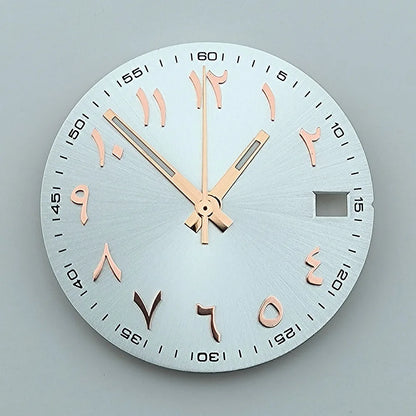 NH35 dial Custom logo 28.5mm Arabic numerals dial No luminous watch dial fit NH35/NH36 movement watch accessories