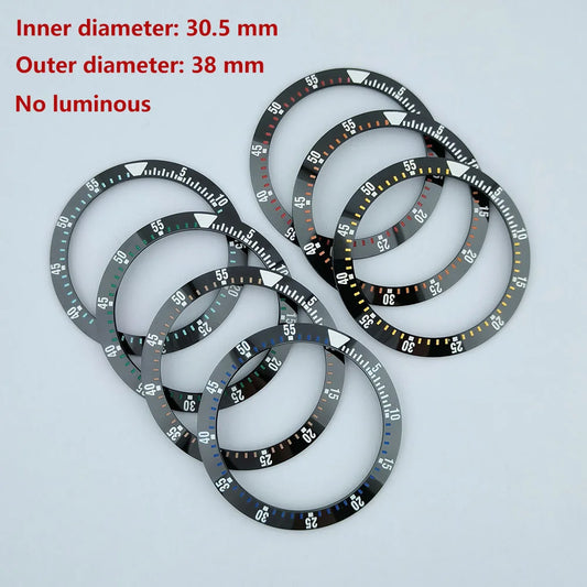 38mm ceramic insert bezel High quality GMT watch insert bezel bezel is tilted for 40mm watch accessory repair tools