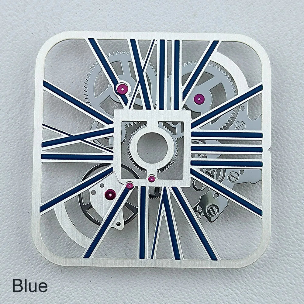 NH70 Dial Hollowed out Dial Square Dial Roma Numeral Dial 27mm No logo fit NH70 movement Repair tools