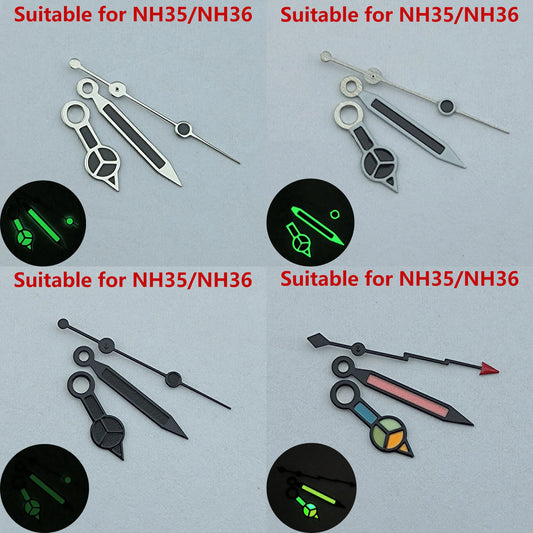 Watch hands N H35 hands N H36 hands Green luminous watch accessories watch pointer Repair tools