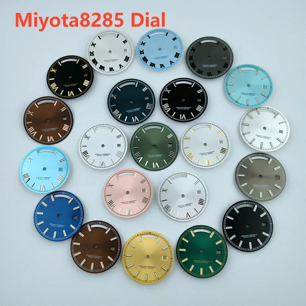 Miyota8285 case watch 41mm case stainless steel men automatic watch sapphire glass suitable for Miyota 8285 movement watch tools