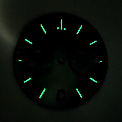 VK64 dial No Logo Dial Panda Dial Green luminous 32.5mm Dial fit VK64 movement watch accessories repair tools