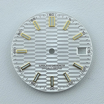 NH35 dial Custom logo No logo Watch dial 28.5mm Blue Luminous dial for NH35 NH36 movement watch accessories