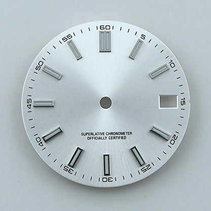 Watch dial NH35 dial Custom logo No logo Blue Luminous 28.5mm dial for NH35 NH36 movement watch accessories
