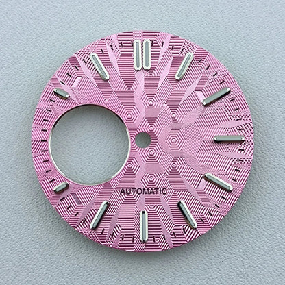 NH38 dial Custom Logo 28.5mm watch dial green luminous dial Suitable for NH38 movement watch accessories Watch repair tools