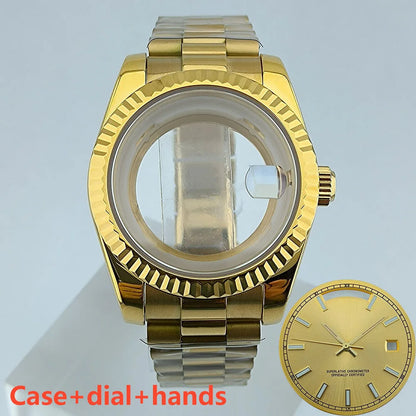 Miyota8285 case watch 41mm case stainless steel men automatic watch sapphire glass suitable for Miyota 8285 movement watch tools