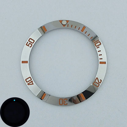 38mm ceramic High quality insert bezel Blue luminous watch insert bezel for 40mm case watch accessory repair tools