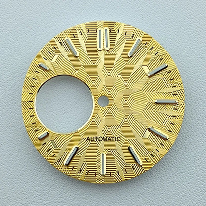 NH38 dial Custom Logo 28.5mm watch dial green luminous dial Suitable for NH38 movement watch accessories Watch repair tools