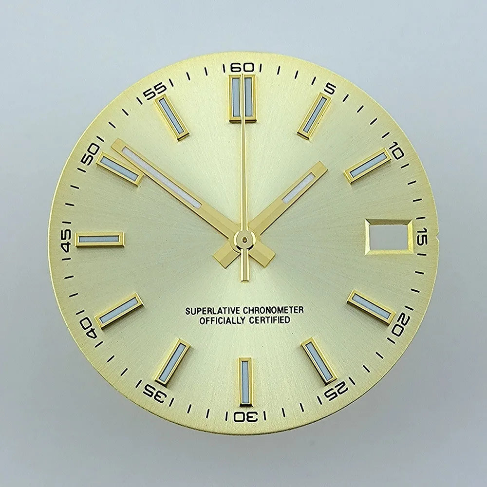 Watch dial NH35 dial Custom logo No logo Blue Luminous 28.5mm dial for NH35 NH36 movement watch accessories