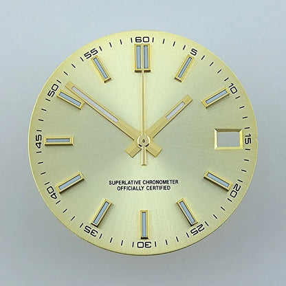 Watch dial NH35 dial Custom logo No logo Blue Luminous 28.5mm dial for NH35 NH36 movement watch accessories
