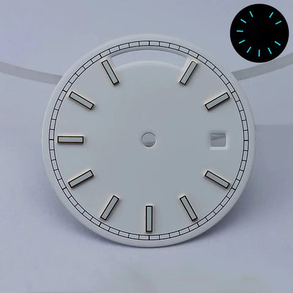 Miyota8285 dial 31mm Custom logo Green luminous Dial watch dial suitable for Miyota8285 movement watch accessories repair tools