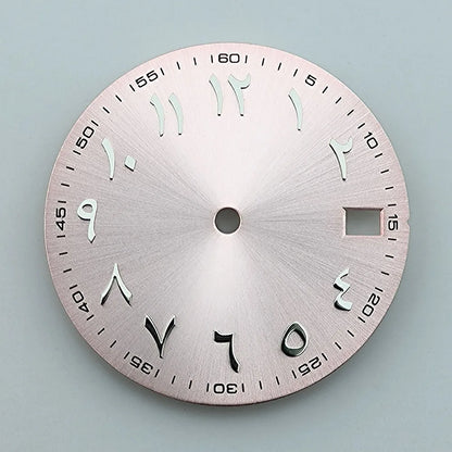 NH35 dial Custom logo 28.5mm Arabic numerals dial No luminous watch dial fit NH35/NH36 movement watch accessories