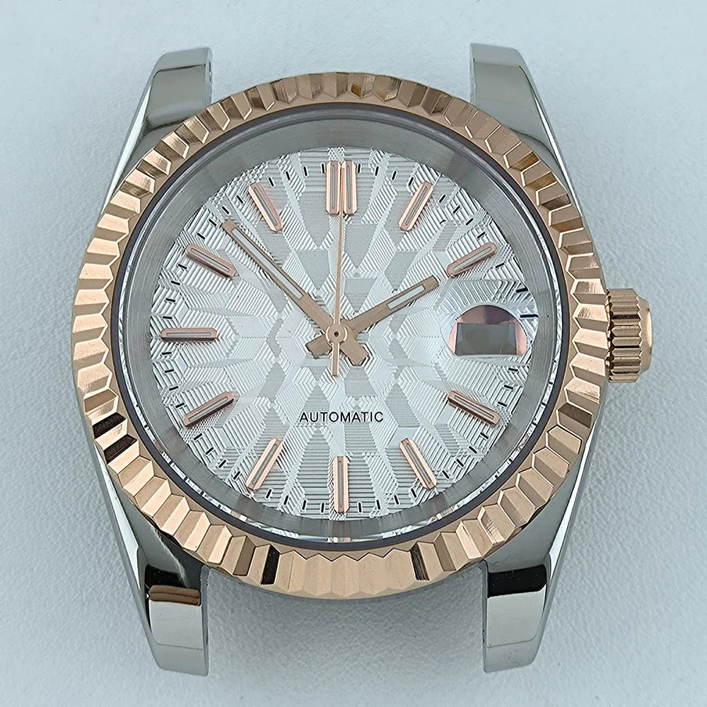 NH35 Case Watch Case Men's Automatic Watch 36mm/39mm Stainless Steel Sapphire Glass Fit NH Series Movement Watch Accessories