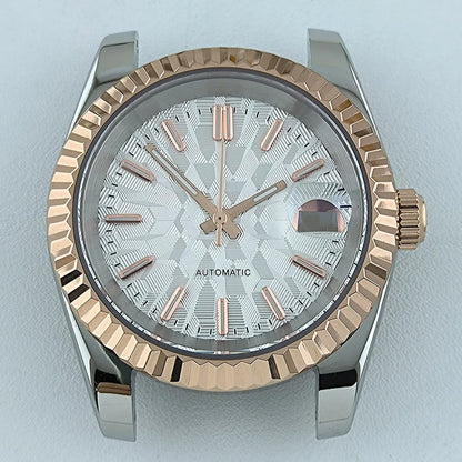 NH35 Case Watch Case Men's Automatic Watch 36mm/39mm Stainless Steel Sapphire Glass Fit NH Series Movement Watch Accessories
