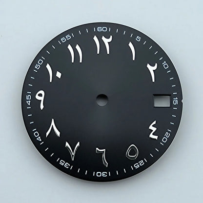 NH35 dial Custom logo 28.5mm Arabic numerals dial No luminous watch dial fit NH35/NH36 movement watch accessories