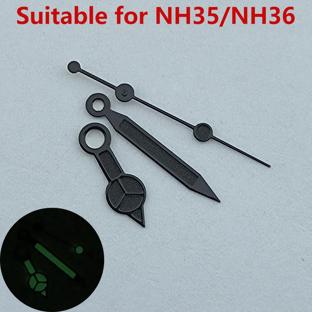 Watch hands N H35 hands N H36 hands Green luminous watch accessories watch pointer Repair tools