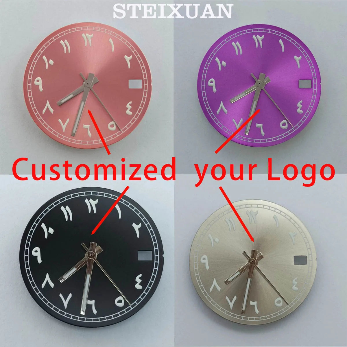 NH35 dial Arabic numeral green luminous dial watch dial suitable for NH35 NH36 movement watch accessories watch repair tools