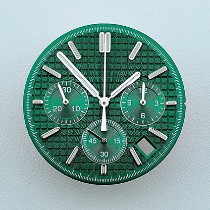 VK63 dial 31.8mm No Logo Dial Panda Dial Green luminous Dial fit VK63 movement watch accessories repair tools