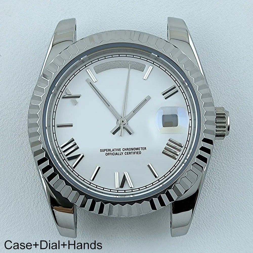Miyota8285 Case Watch Case Men's Automatic Watch 41mm Stainless Steel Sapphire Glass Fit Miyota 8285 Movement Watch Accessories